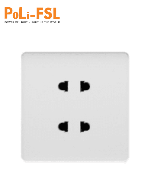 Ổ cắm đôi 2 chân FSL PLU3-024